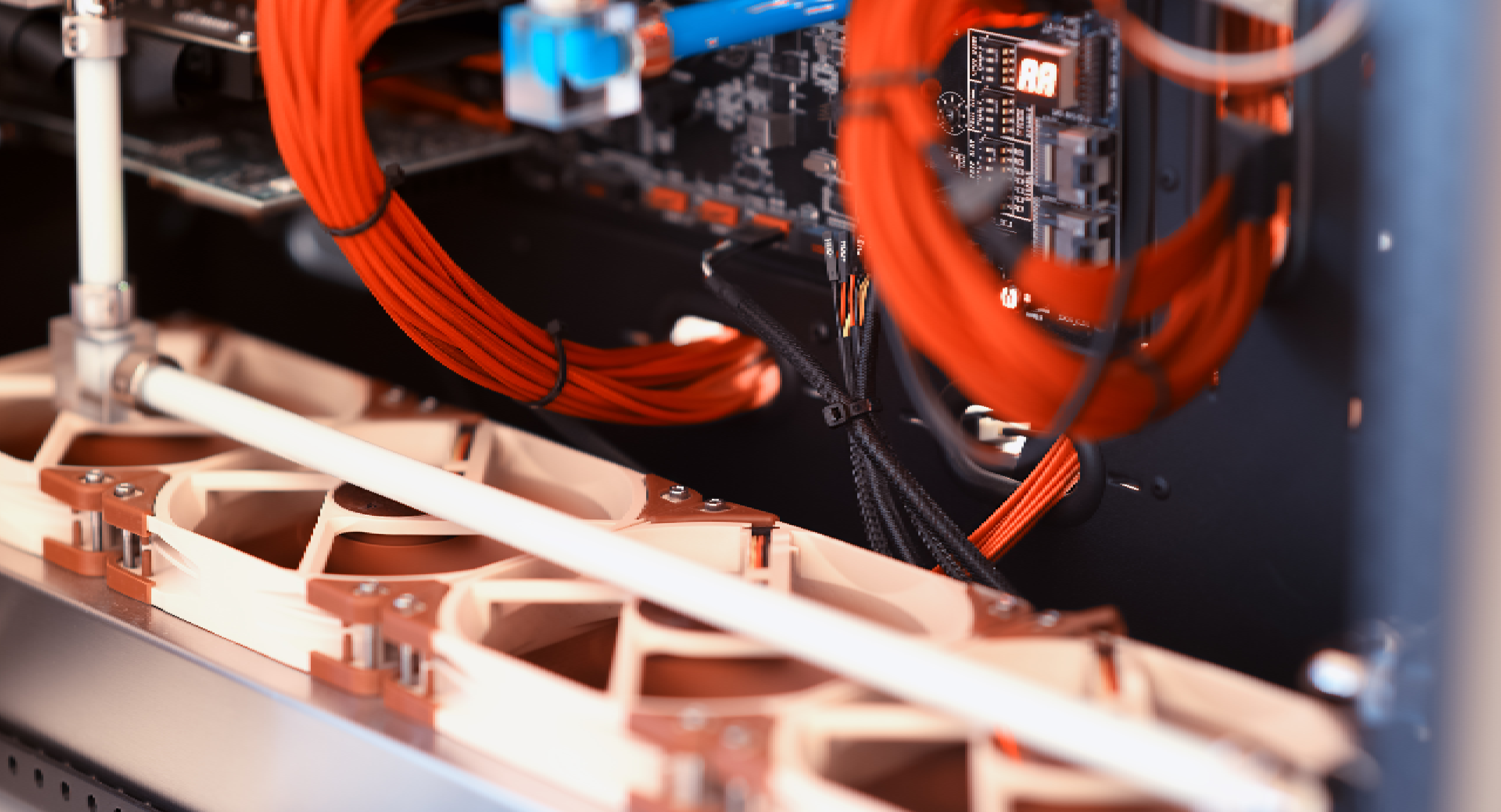 Optical fibre manufacturing machine in operation