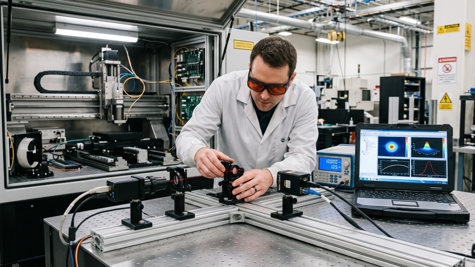 Preventing optical beam degradation during continuous micromachining with dedicated laser maintenance services